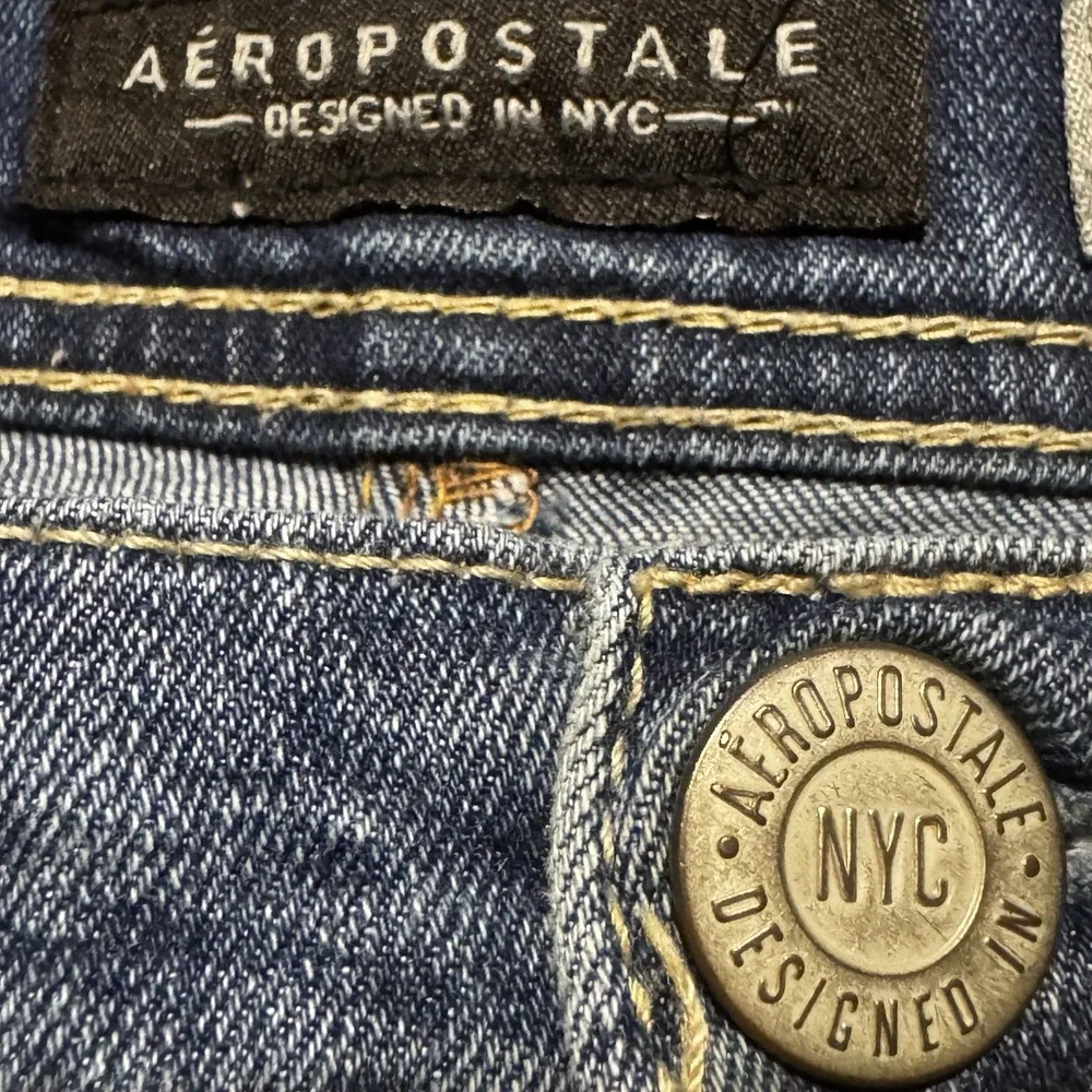 Aeropostale Bootcut Jeans Women's Size 8 Short Dark Wash Stretch Denim